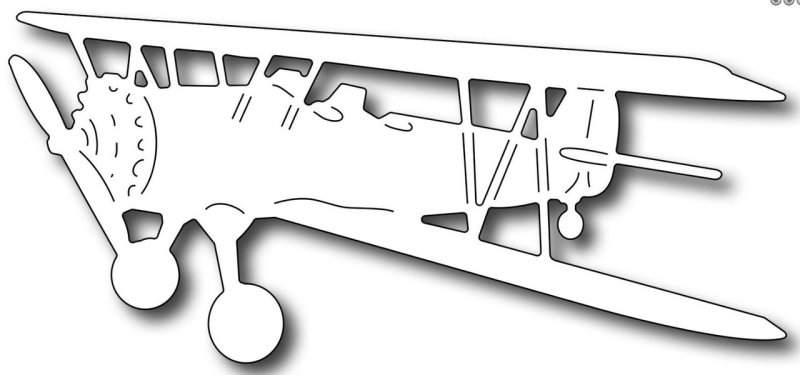 Трафарет самолета для вырезания