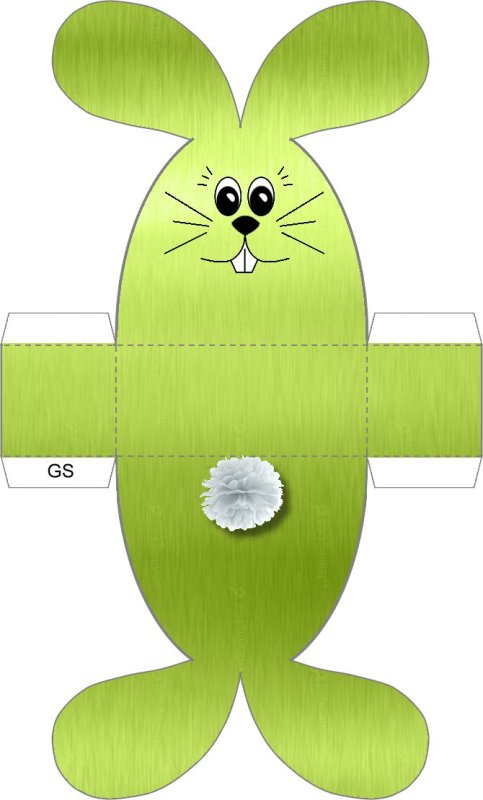 Коробочка для пасхального яйца шаблон