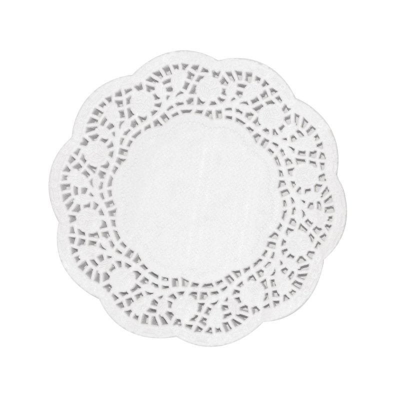 Круглая салфетка белый