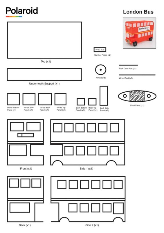 Модель автобуса для 3д ручки