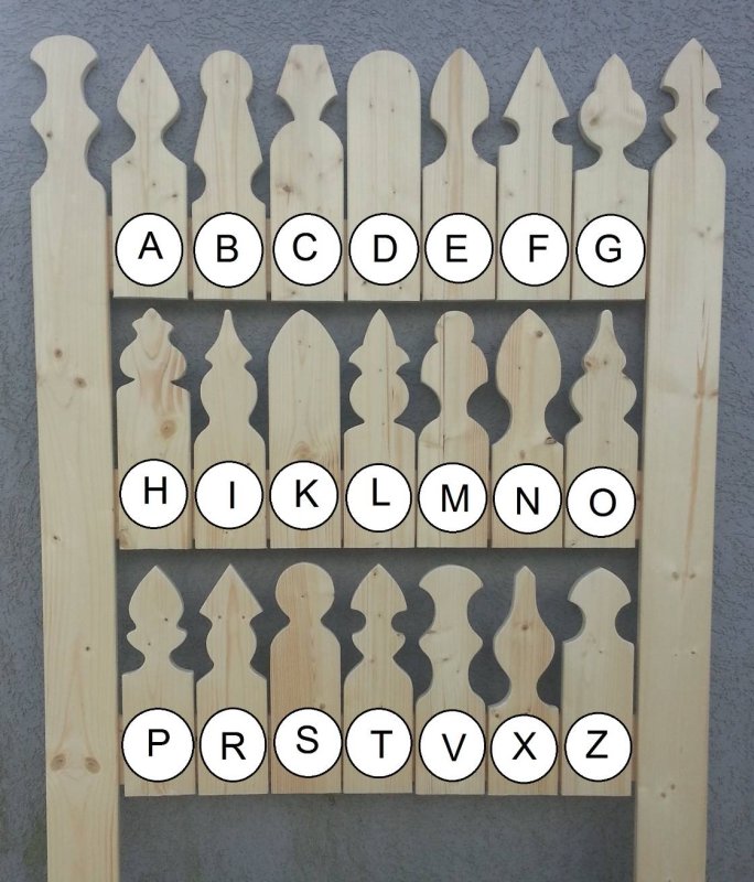 Трафареты для штакетника