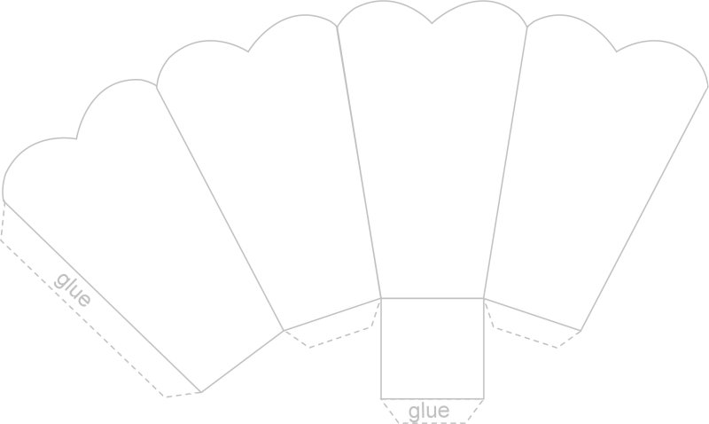 Коробочка для попкорна макет