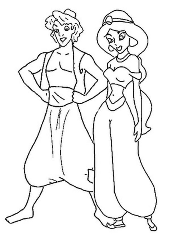 Принцесса. Раскраска