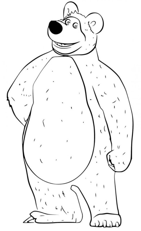 Медведь рисунок