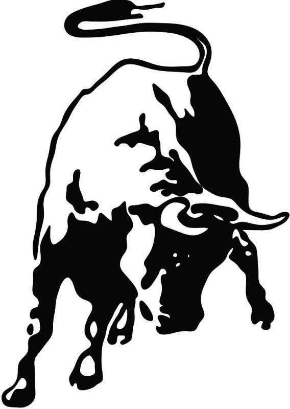 Телец трафарет