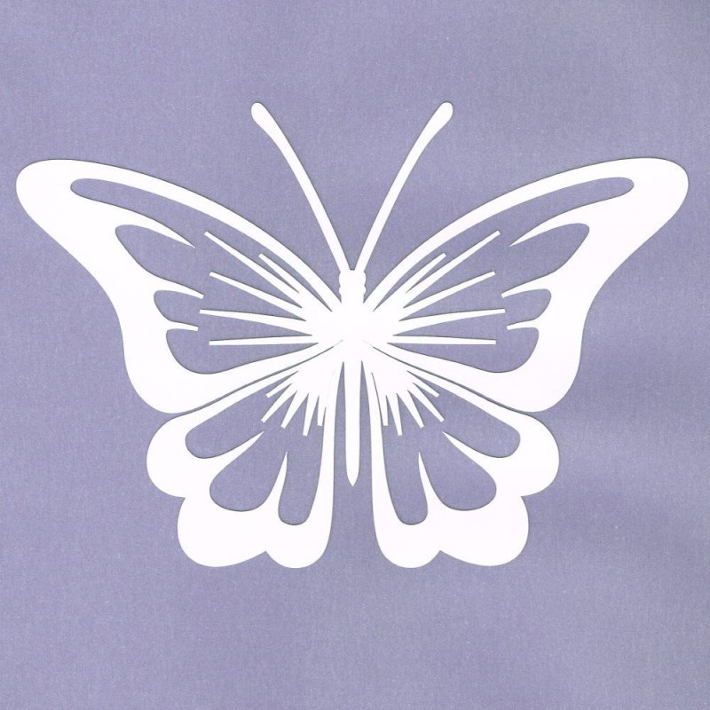 Трафарет бабочки для вырезания