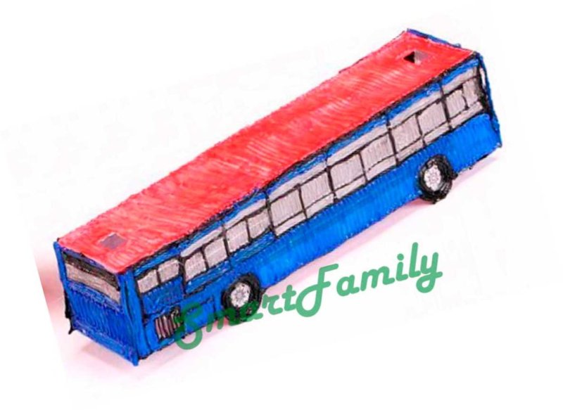 Автобус 3д ручкой
