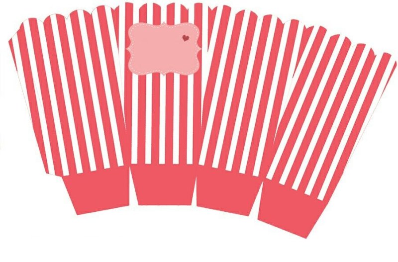 Коробочка для попкорна макет