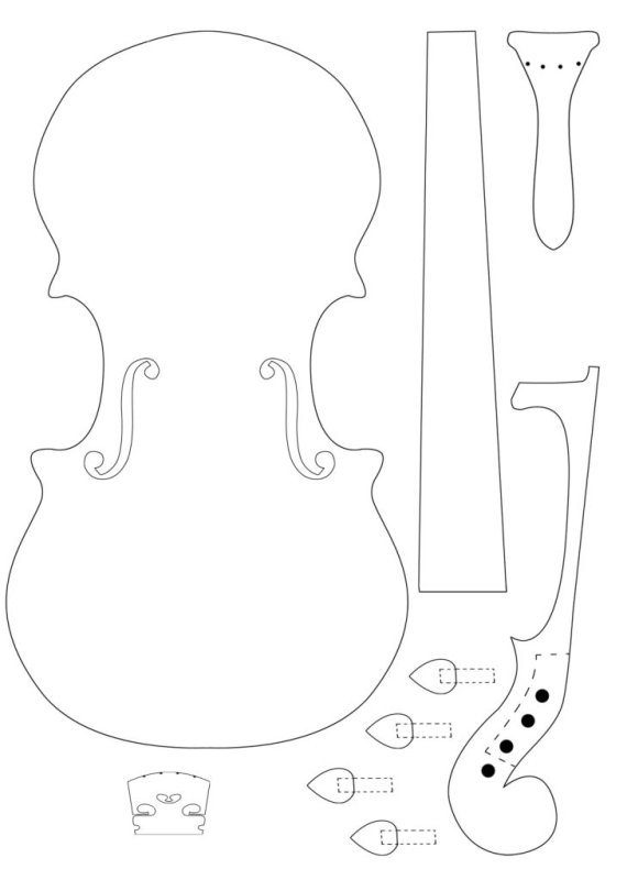 Скрипка муляж