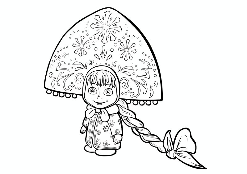 Раскраска. Маша