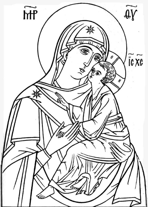 Прориси икон Богородицы