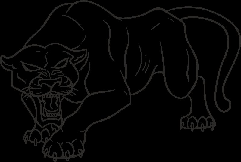 Пантера рисунок для детей