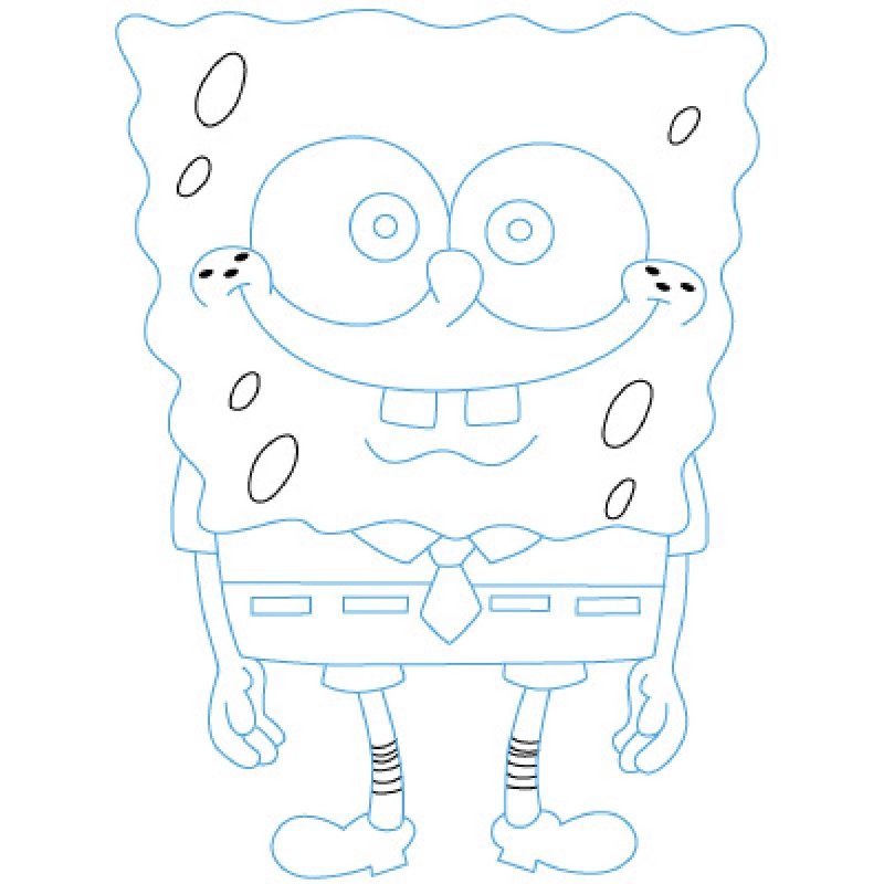 Спанч Боб трафарет