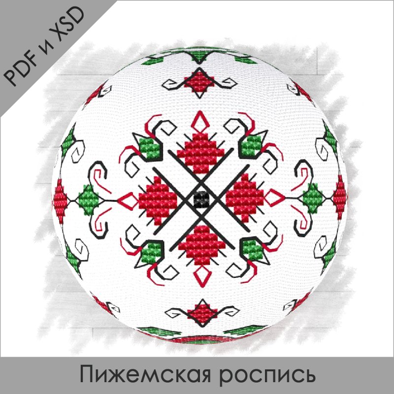Пижемская роспись орнамент