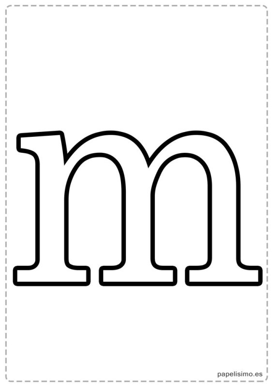 Буква m