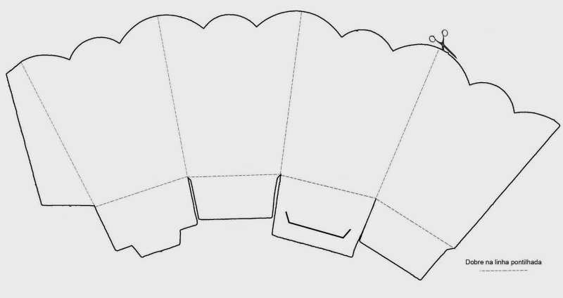 Упаковка попкорна развертка