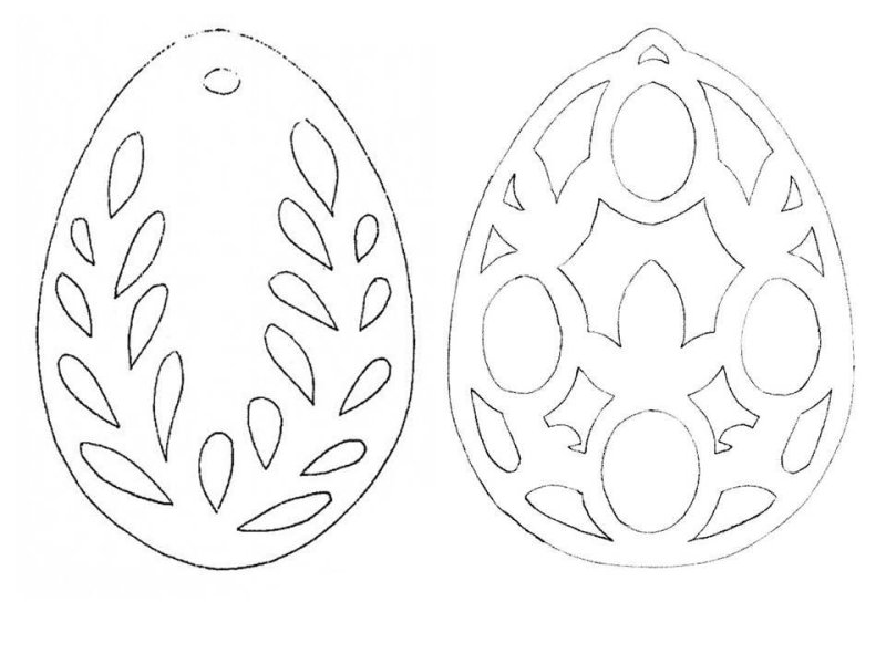 Трафарет яйцо пасхальное