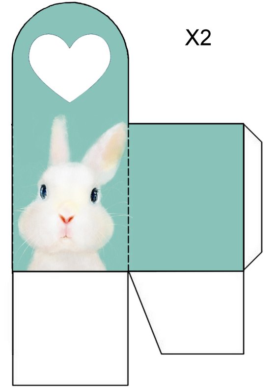 Развёртка коробочки для подарка