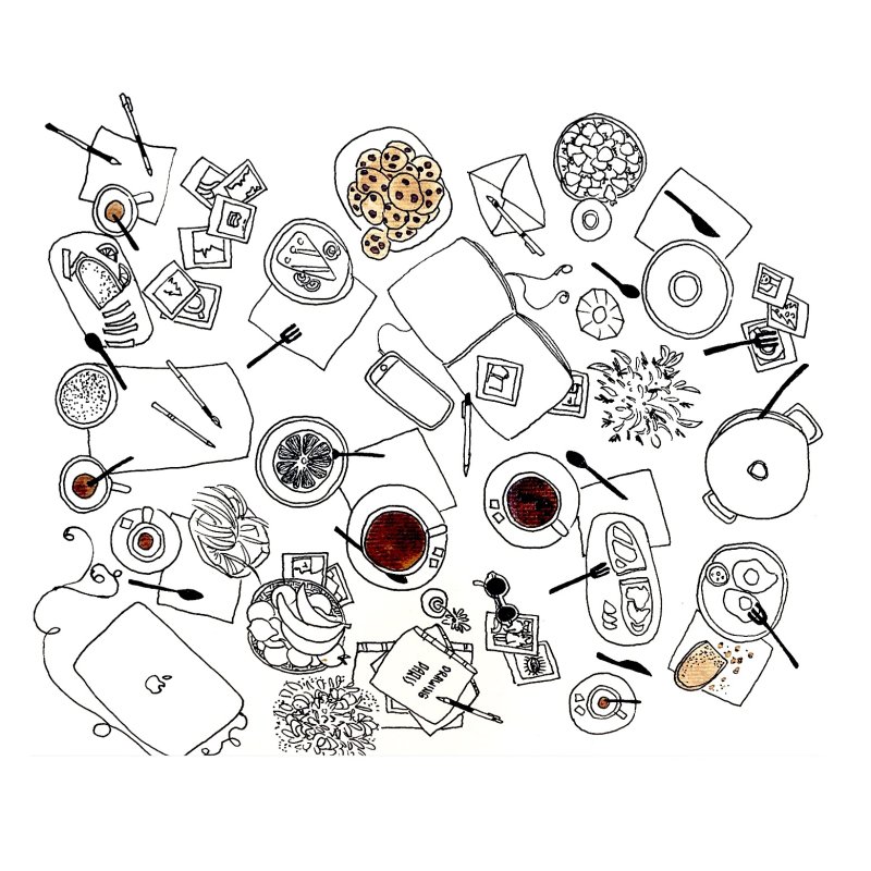 Раскраски для фломастеров для скетчинга