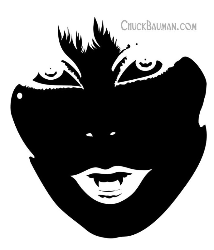 Вампир трафарет