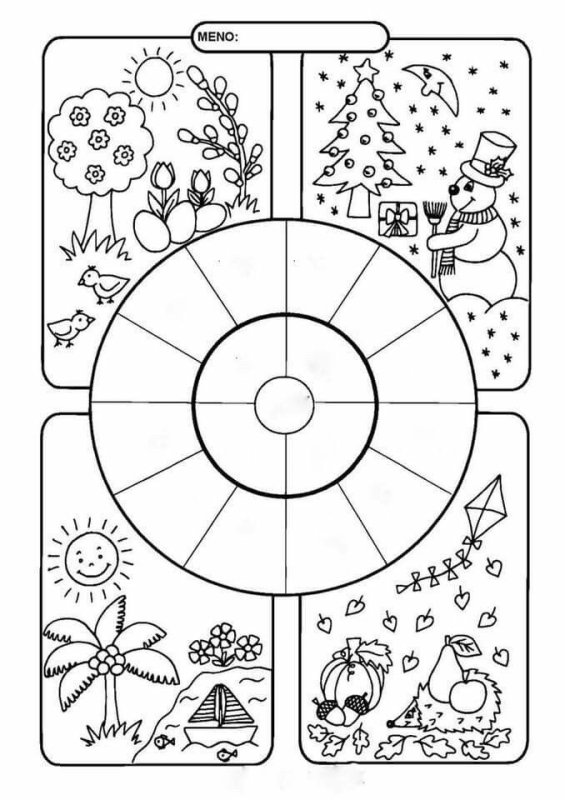 Изображения времен года для детей