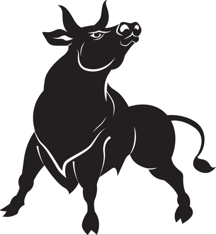 Силуэт быка