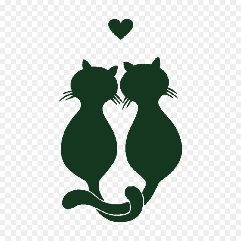 Силуэт кошки