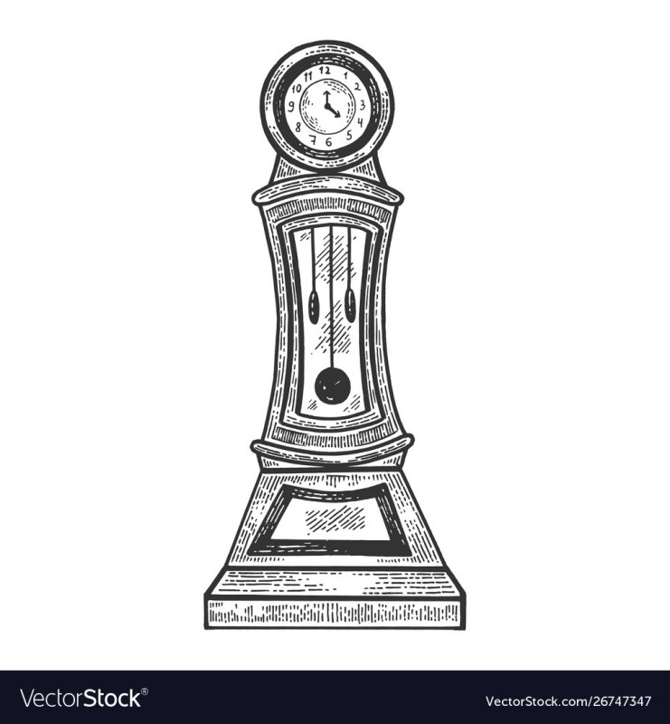 Часы напольные раскраска для детей