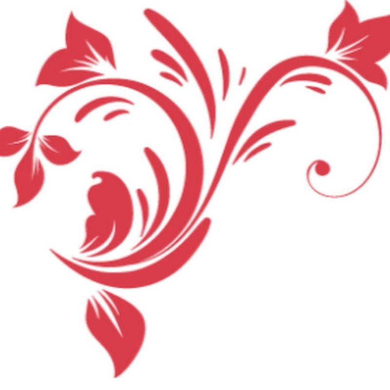 Красные узоры на белом фоне