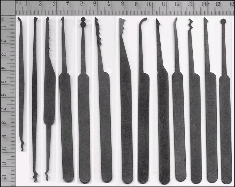 Чертежи отмычек