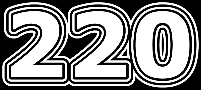 Трафарет 220