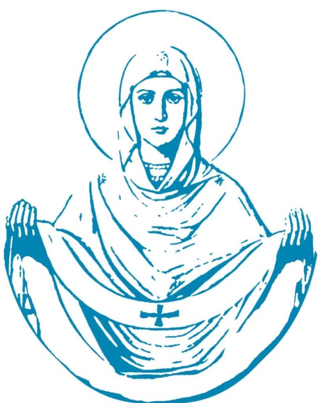 Прорись иконы Божией матери Покрова