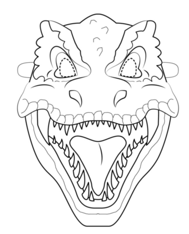 Маска t-Rex Тираннозавр