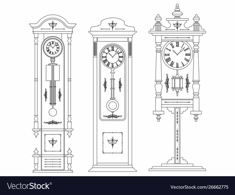 Чертежи напольных часов