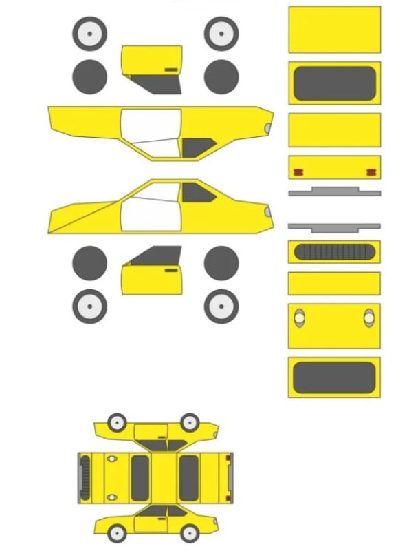 Трафареты для 3д ручки машина