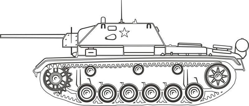 Танк т-34-85 раскраска