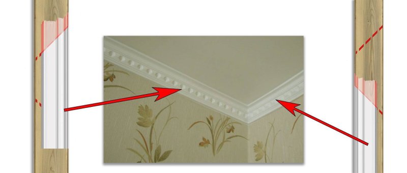 LP p11 потолочный плинтус угол