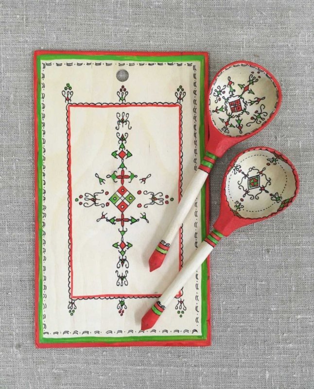 Пижемская роспись Древо