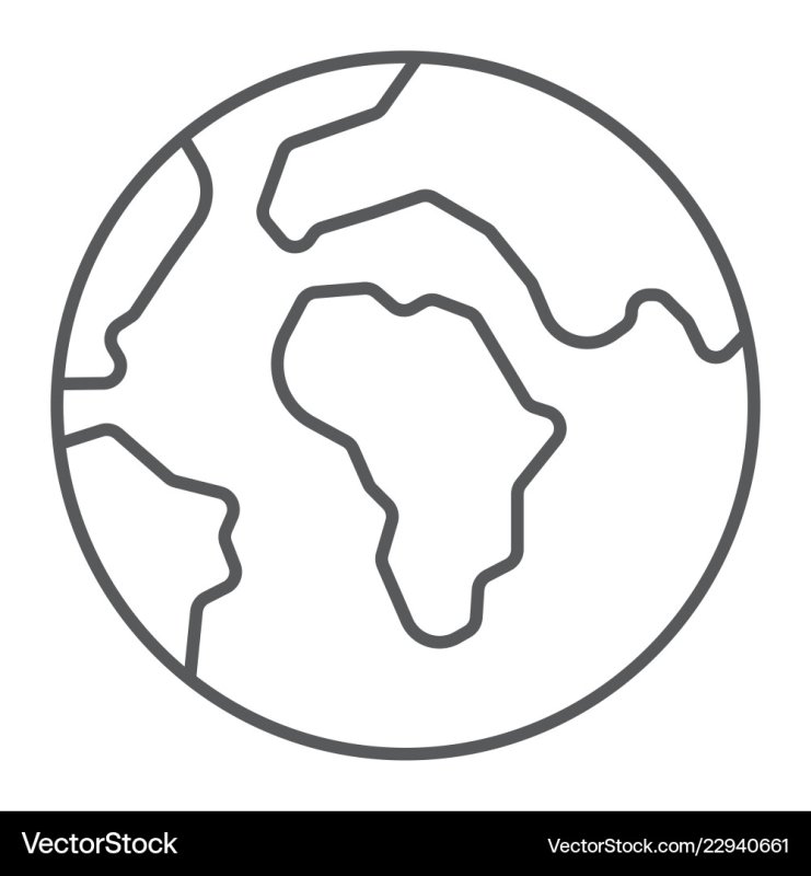 Земля контур