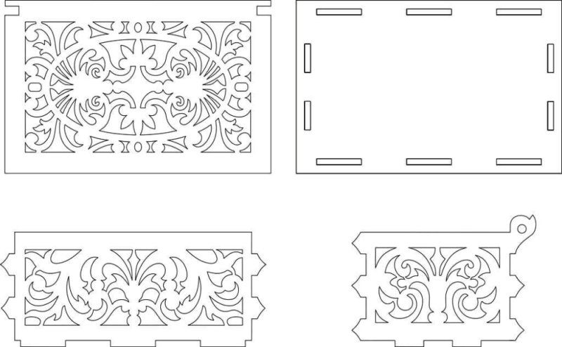 Шкатулка из фанеры чертежи