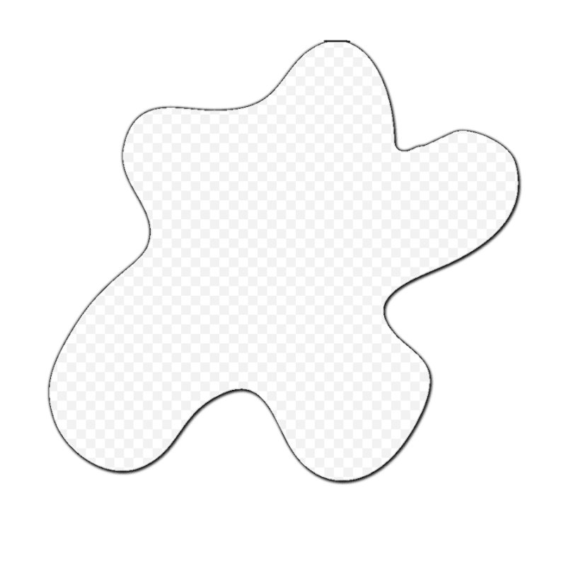 Клякса контур