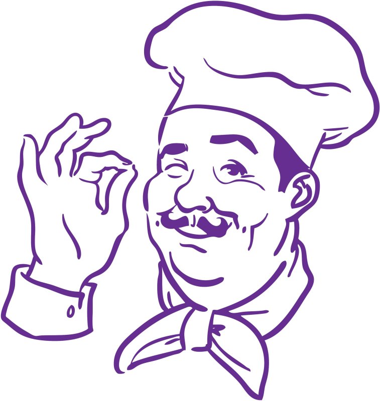 Трафарет повара