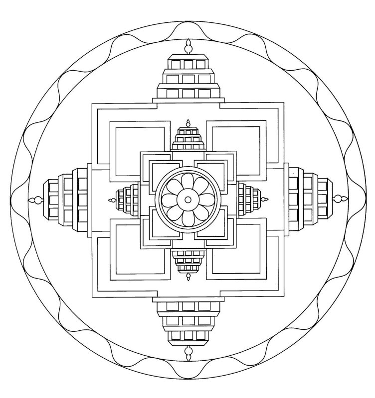 Шри Янтра схема