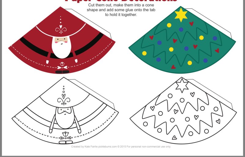 Новогодняя игрушка из конуса