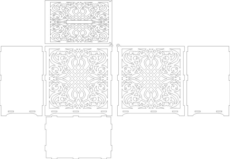 DXF чертежи для ЧПУ фрезера по дереву