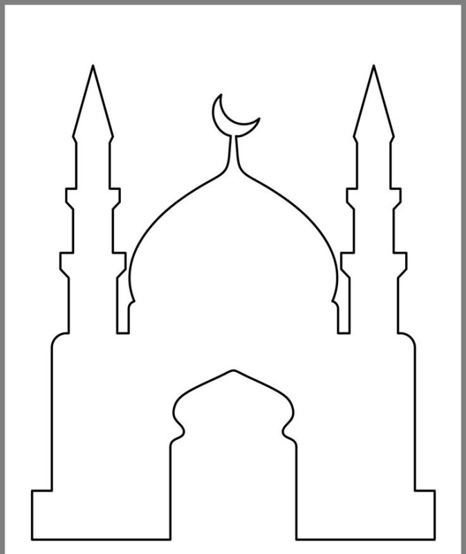 Мечеть мубарак белый минарет