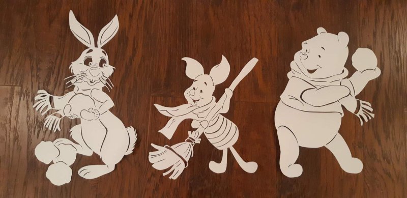 Вырезалки на окна мультфильм