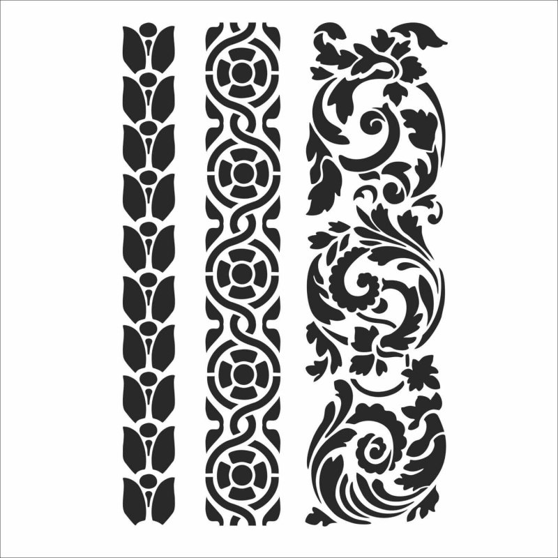 Орнамент трафарет