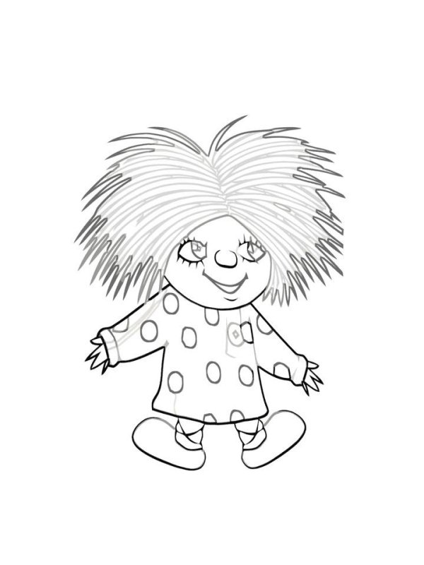 Домовенок Кузька раскраска