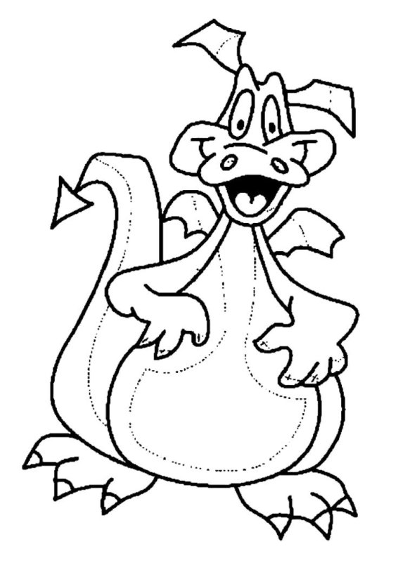 Дракончики раскраска для детей